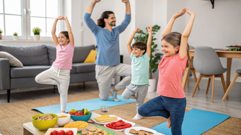 Fitness en Familia: Ejercicios Divertidos para Hacer en Casa con los Peques